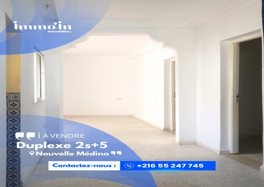 À VENDRE – Maison Duplexe 2S+5 à Médina Jadida - Bien immobilier à {"id":3,"country_id":219,"name":"BEN AROUS","slug":"ben-arous"} - Image 4 - Agence Immobilière New Way