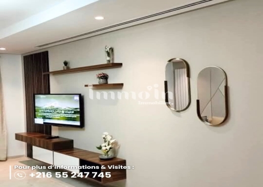 🔵Immo’in vous propose Appartement  À louer S+2 - Bien immobilier à {"id":23,"country_id":219,"name":"TUNIS","slug":"tunis"} - Agence Immobilière le baroque